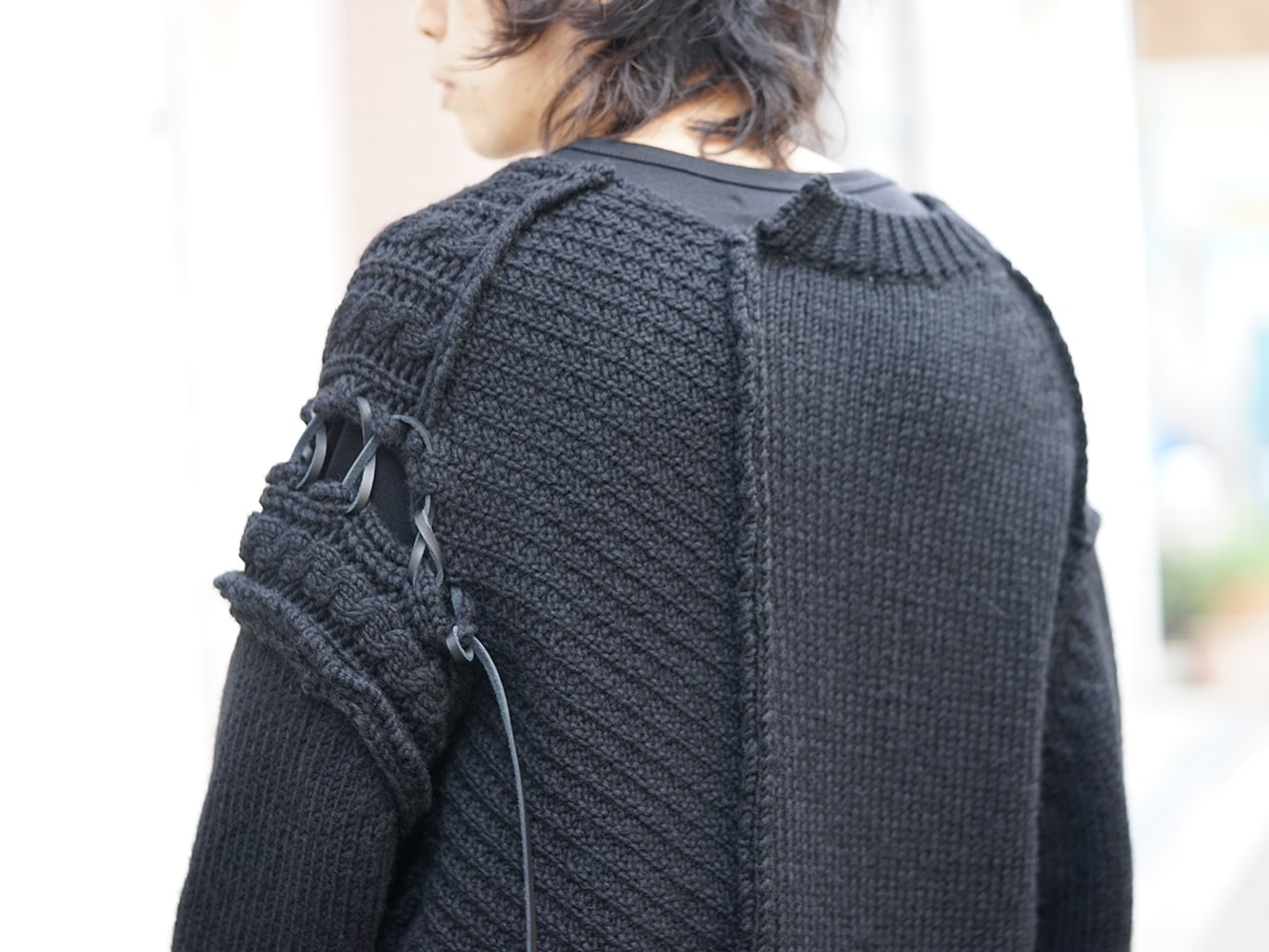 Yohji Yamamoto 18AW Red flannel right front dress coat Style 05