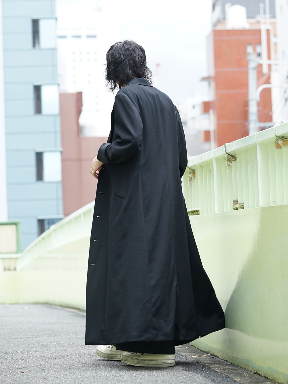 Yohji Yamamoto 18AW Long Jacket Wrinkled Gabardine Style