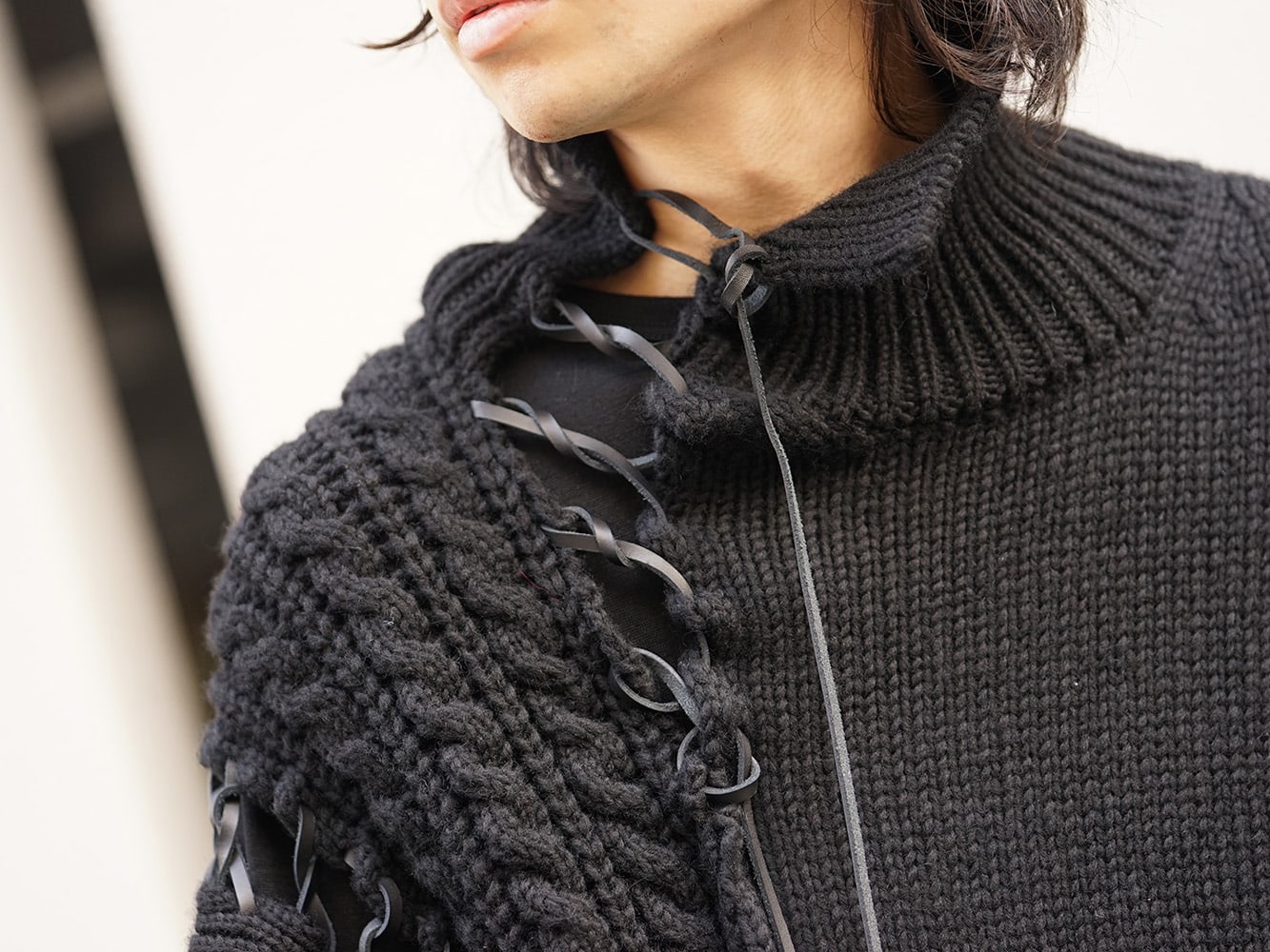Yohji Yamamoto 18AW Knit Top and Skirt Style - FASCINATE BLOG