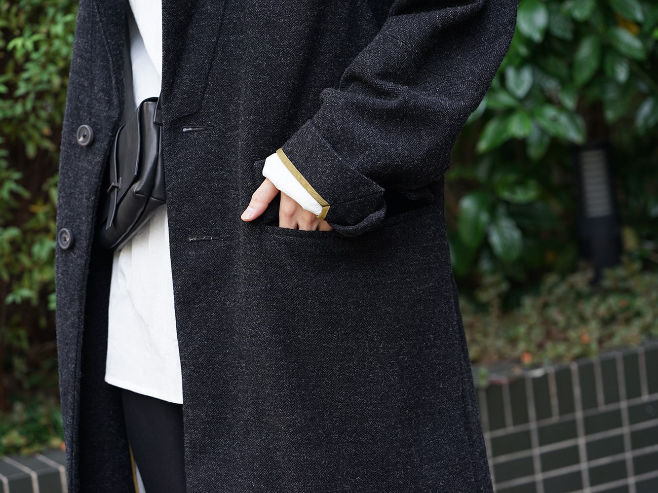 ZIGGY CHEN 18AW No Collar Coat Style 08