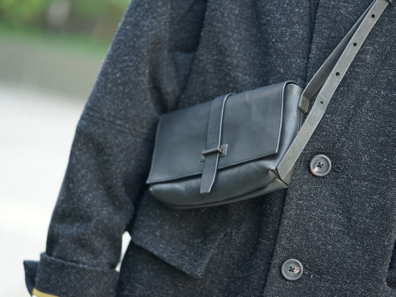 ZIGGY CHEN 18AW No Collar Coat Style 08