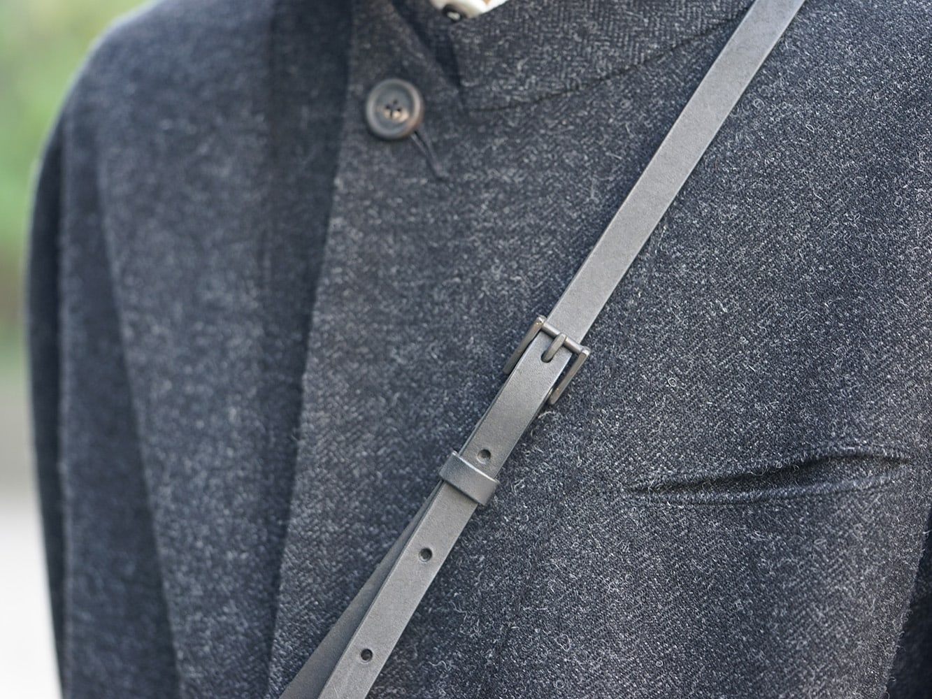 ZIGGY CHEN 18AW No Collar Coat Style 08