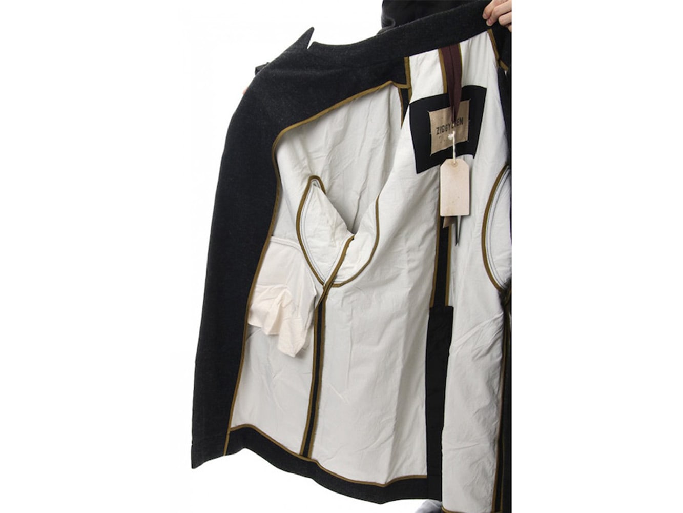 ZIGGY CHEN 18AW No Collar Coat Style 08