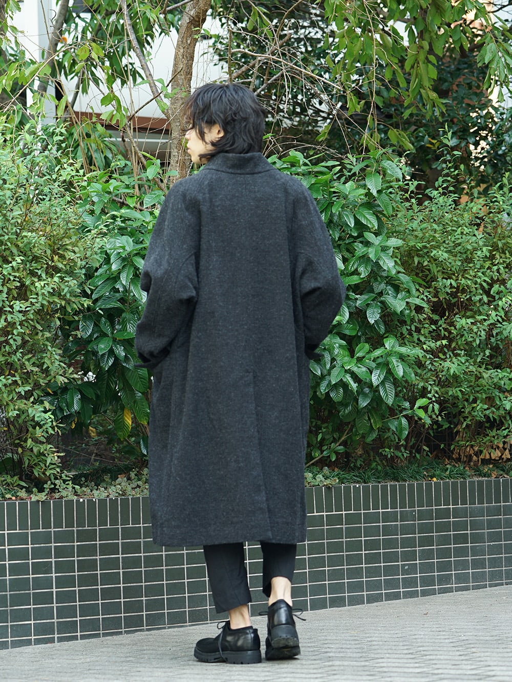 ZIGGY CHEN 18AW No Collar Coat Style 04
