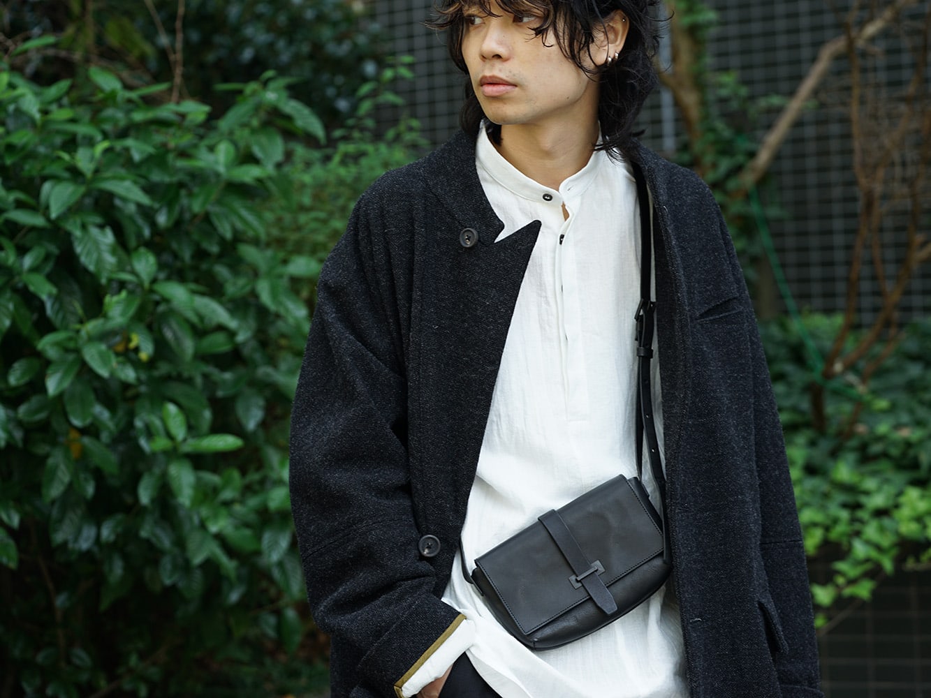 ZIGGY CHEN 18AW No Collar Coat Style 07
