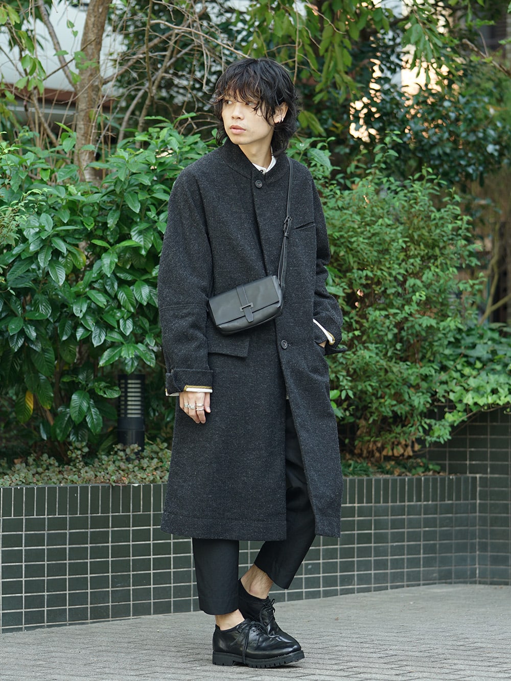 ZIGGY CHEN 18AW No Collar Coat Style 08