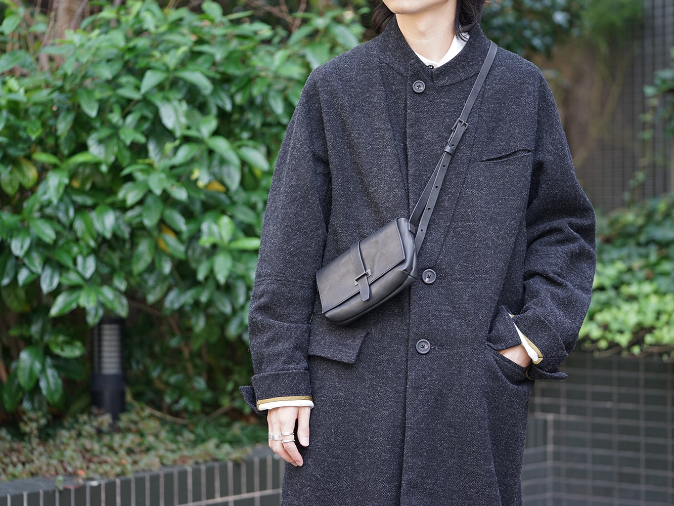 ZIGGY CHEN 18AW No Collar Coat Style 08