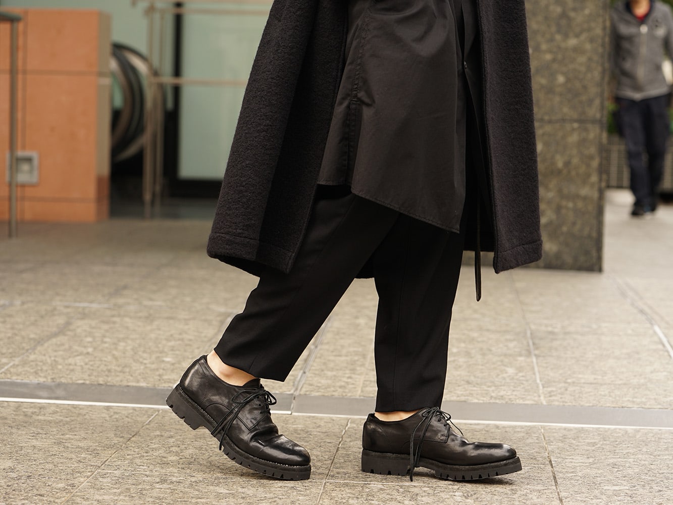 Yohji Yamamoto 18AW Ｗ hooded coat knit mossa Style 08