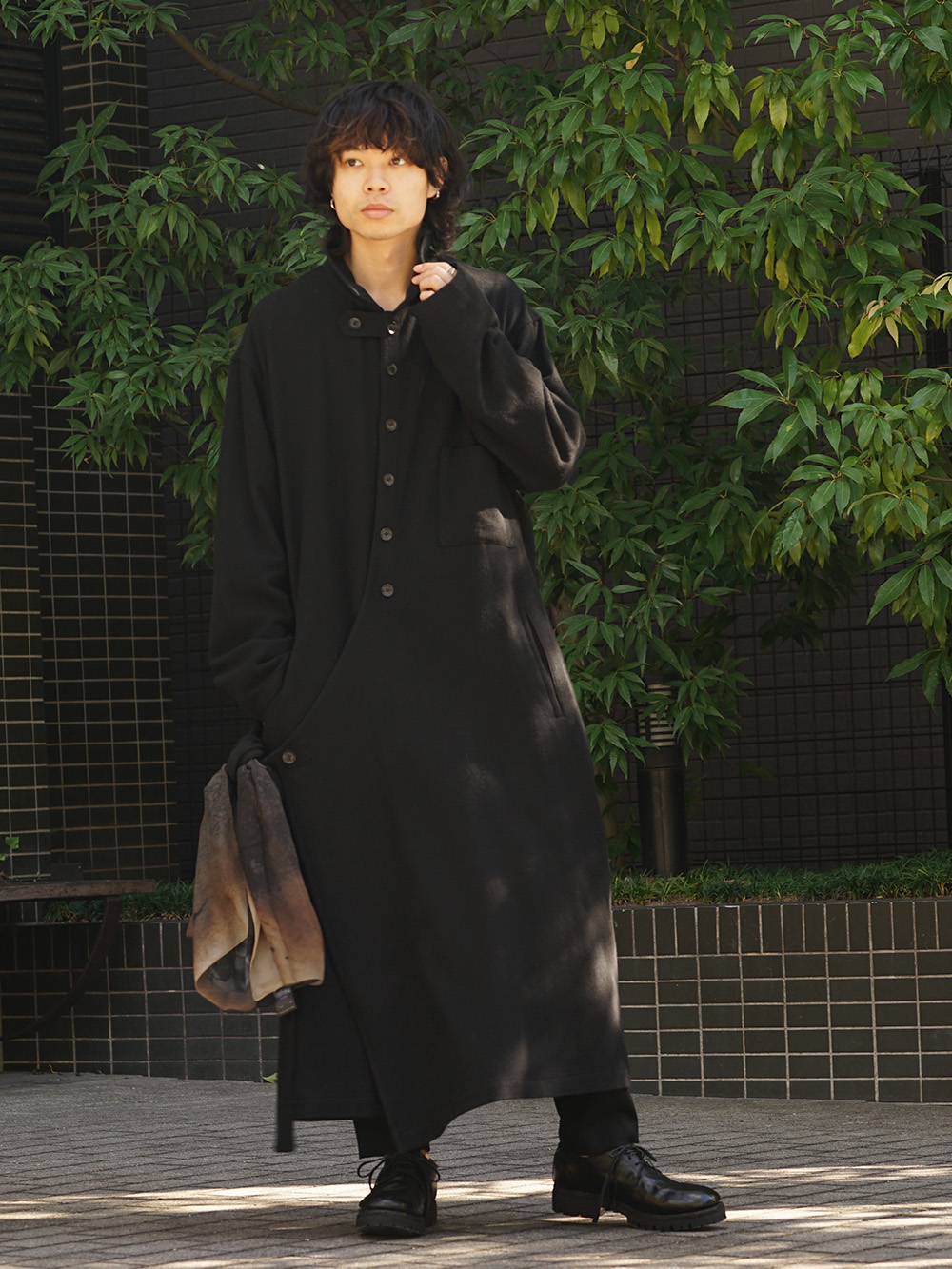 Yohji Yamamoto 18AW Red color Turtle Milled Washable Jersey Style 02