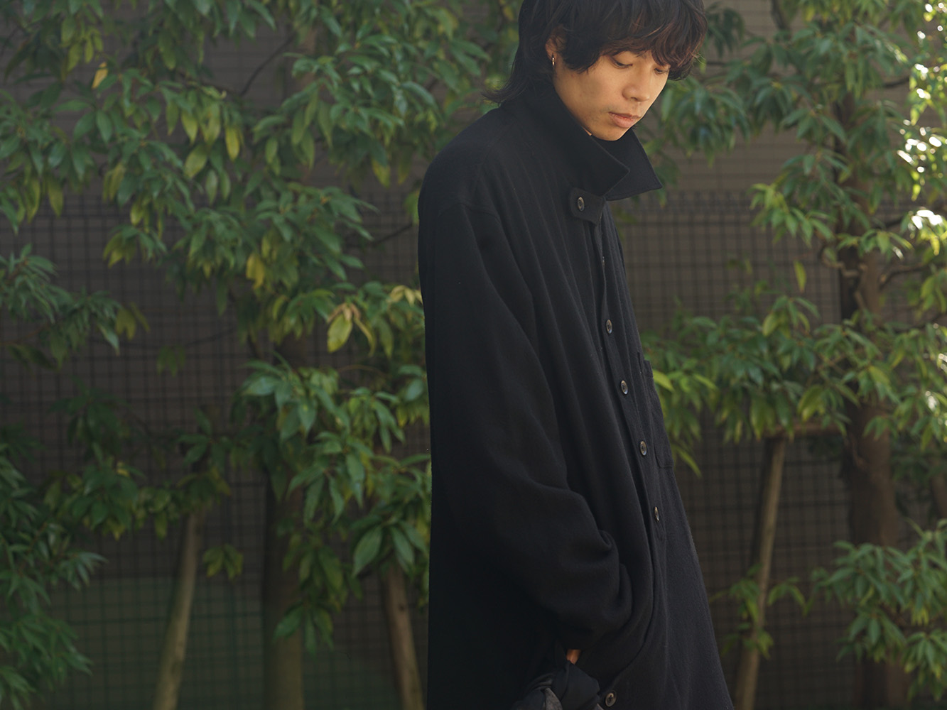 Yohji Yamamoto 18AW Red color Turtle Milled Washable Jersey Style 01