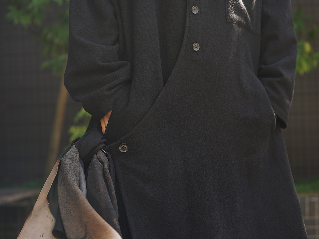 Yohji Yamamoto 18AW Red color Turtle Milled Washable Jersey Style 07