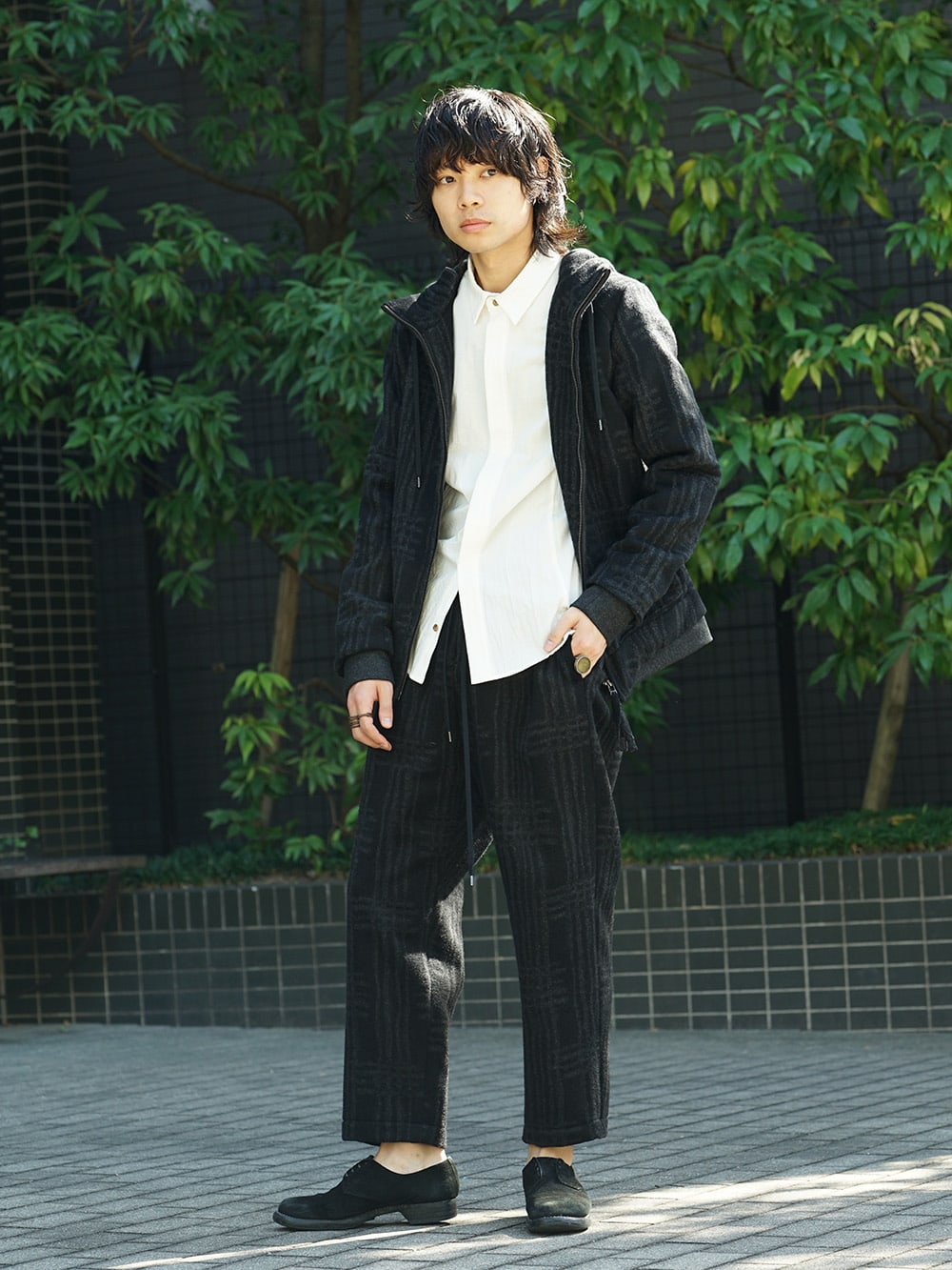 individual sentiments 18AW Red color Turtle Milled Washable Jersey Style 02