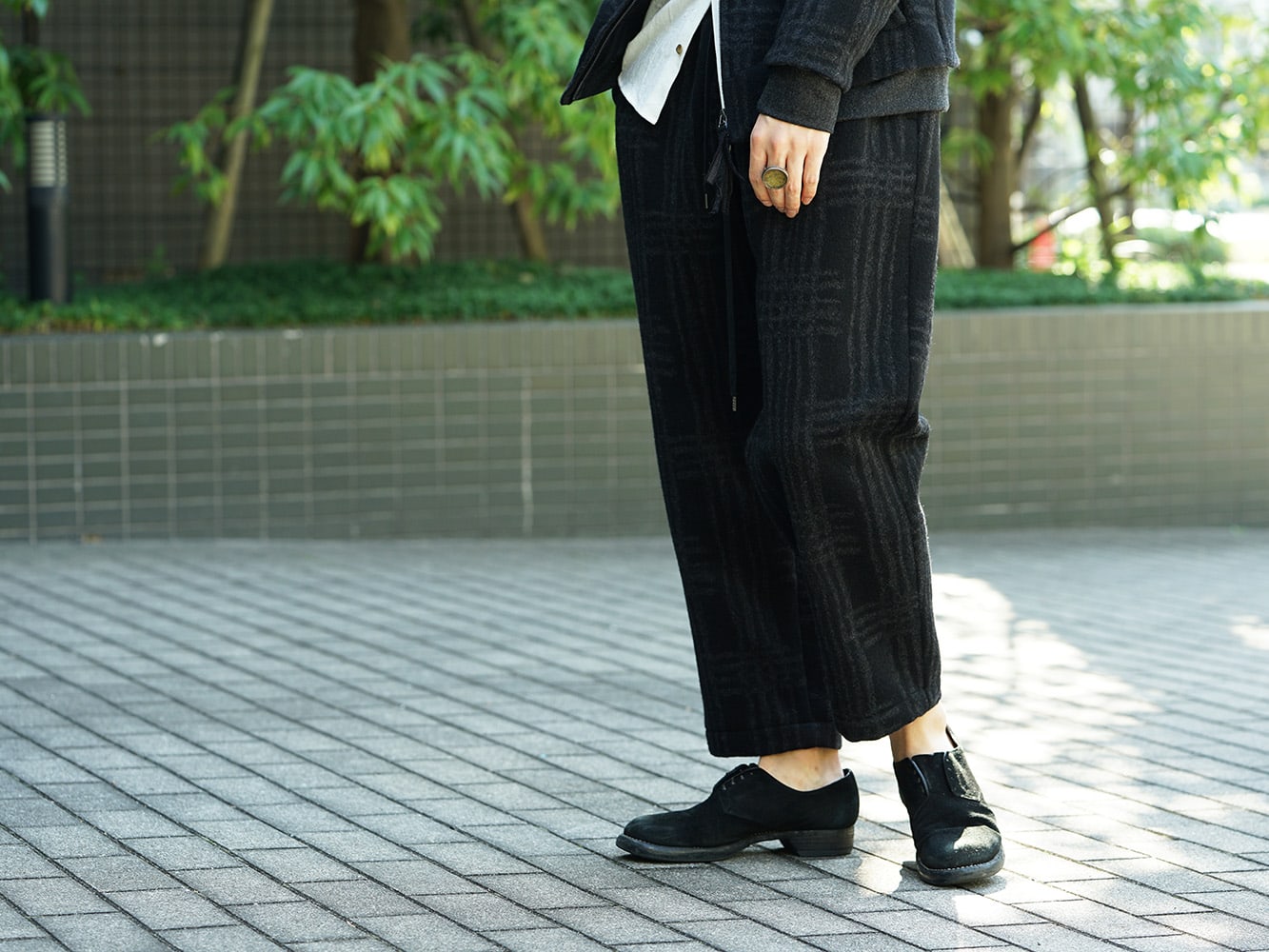 individual sentiments 18AW Red color Turtle Milled Washable Jersey Style 07