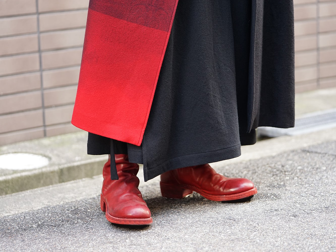 Yohji Yamamoto 18AW and GUIDI Red Color Style - FASCINATE BLOG