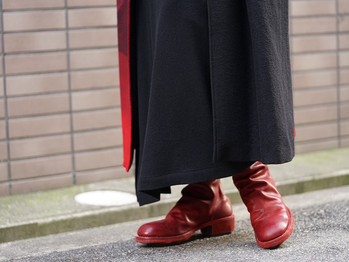 Yohji Yamamoto 18AW and GUIDI Red Color Style - FASCINATE BLOG