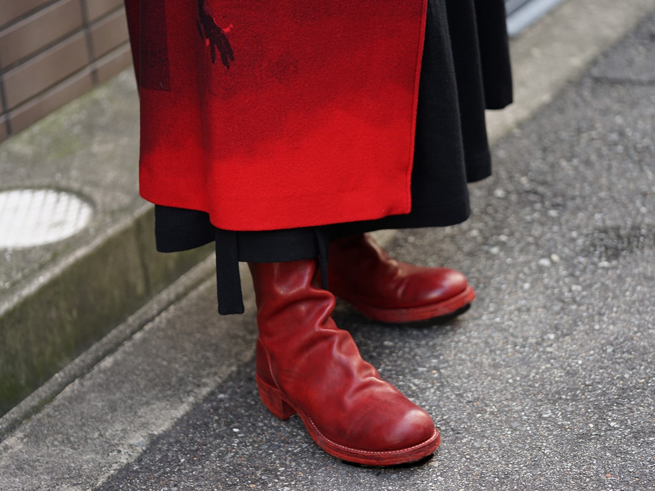 Yohji Yamamoto 18AW and GUIDI Red Color Style - FASCINATE BLOG