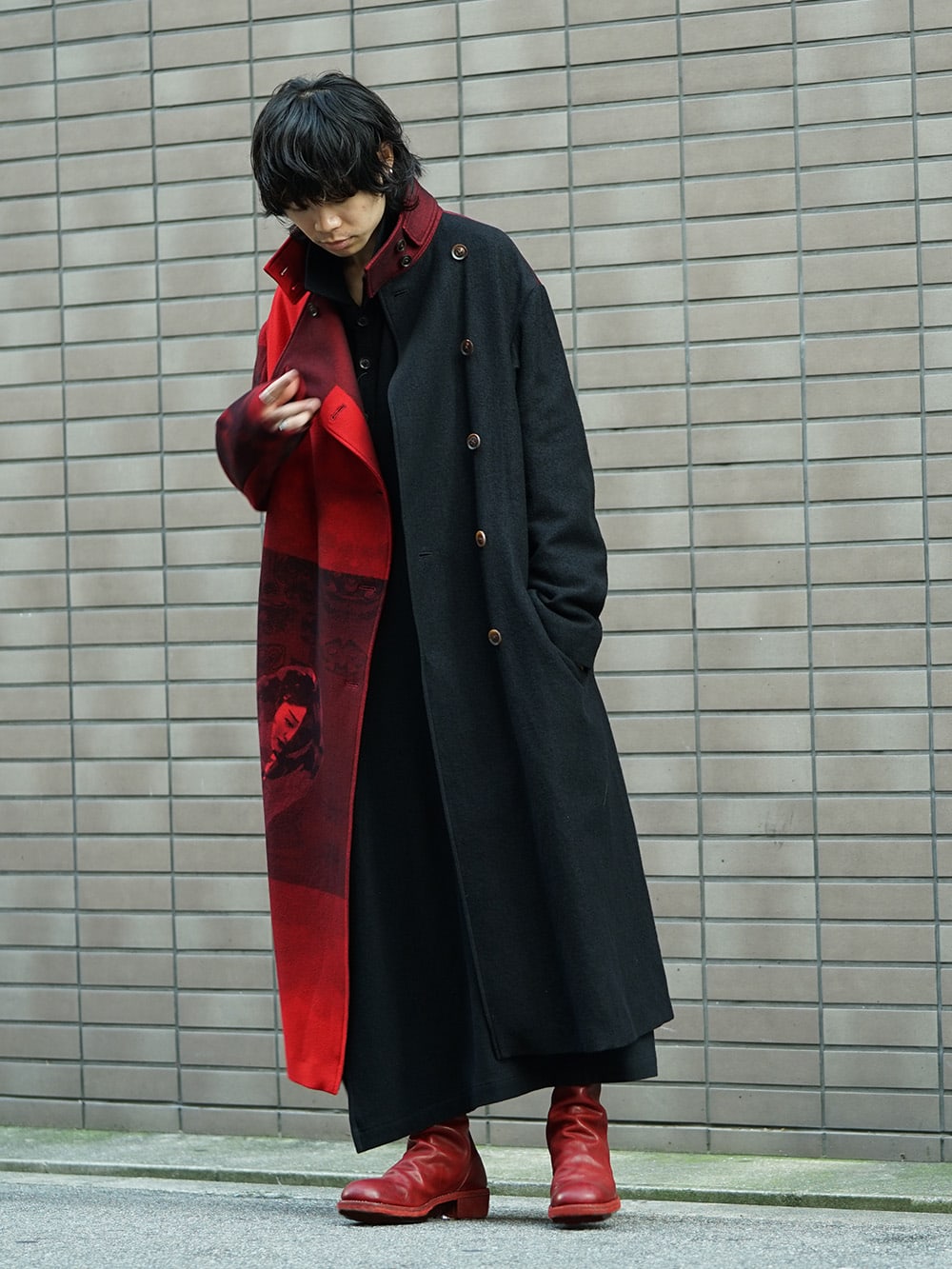 Yohji Yamamoto 18AW and GUIDI Red Color Style - FASCINATE BLOG