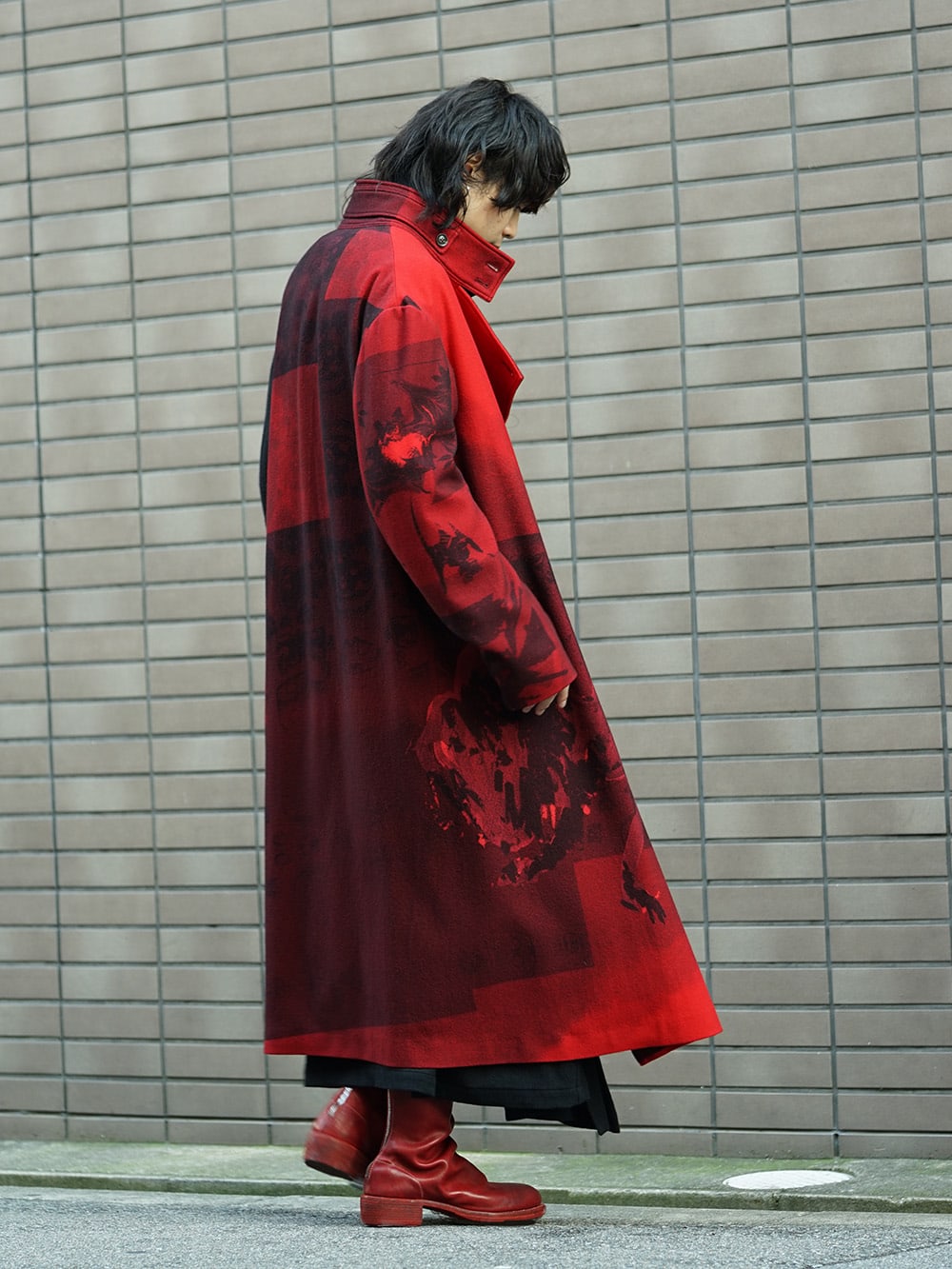 Yohji Yamamoto 18AW and GUIDI Red Color Style 03