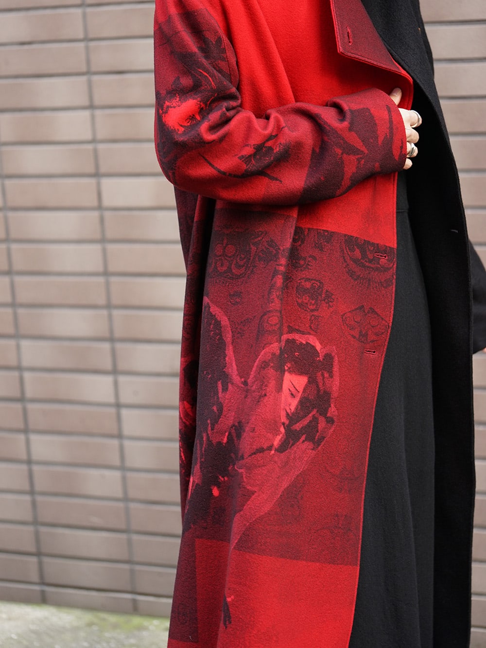 yohji yamamoto 18aw 赤フラノパンツ - パンツ