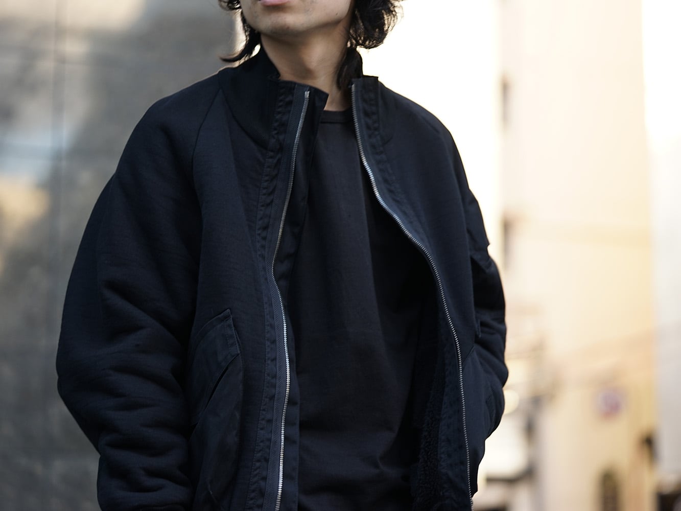 stein wool zip jacket 19aw navy - ジャケット/アウター