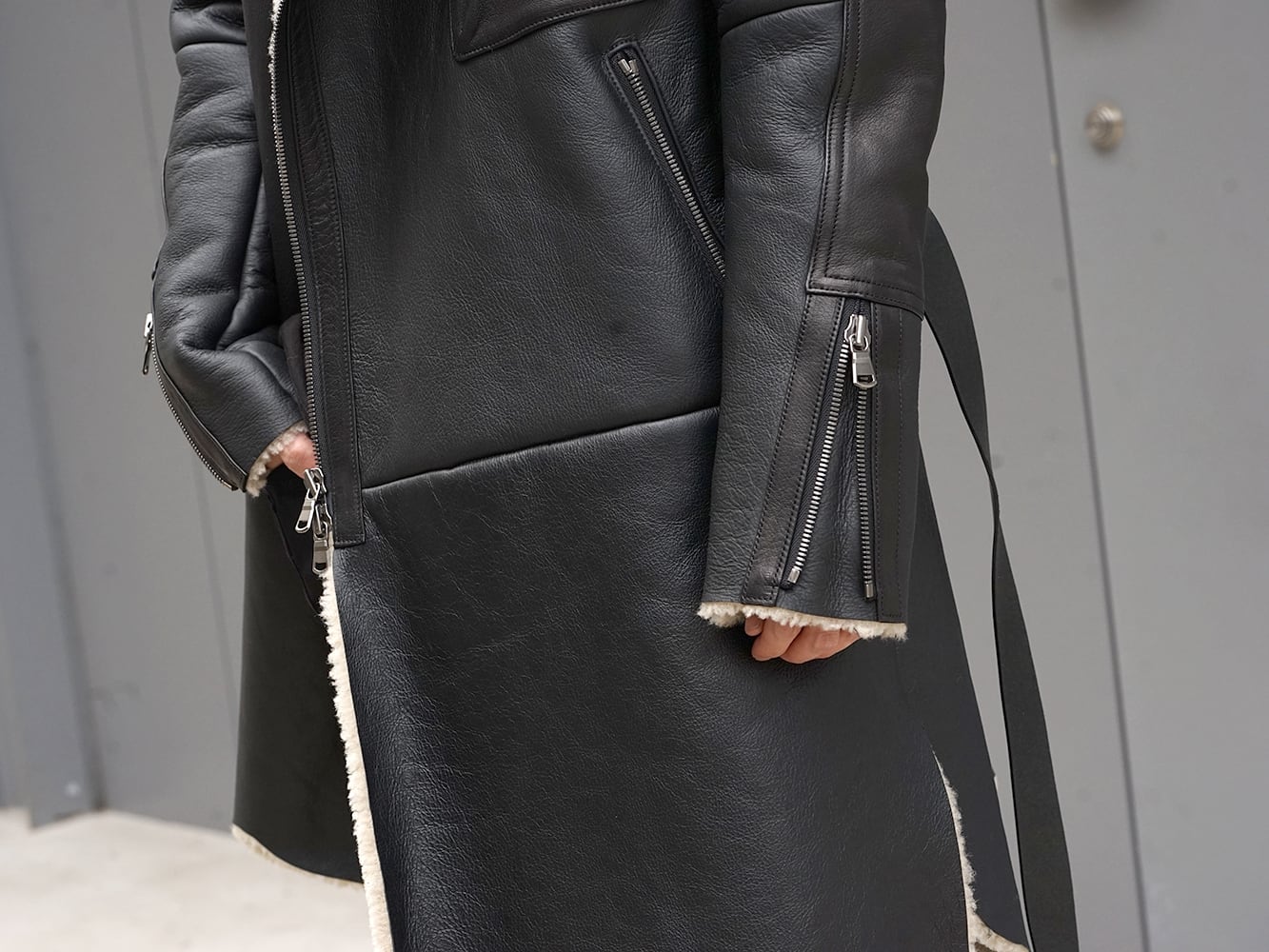 The Viridi-anne Mouton Coat 18-19AW Style