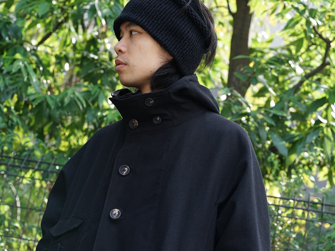 ZIGGY CHEN 18AW Hooded Wool Coat Style 11