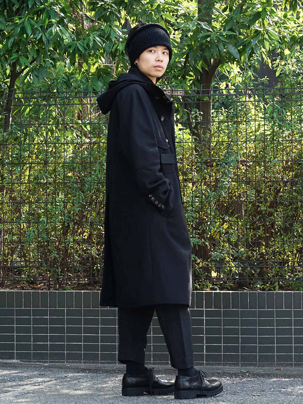 ZIGGY CHEN 18AW Hooded Wool Coat Style 02