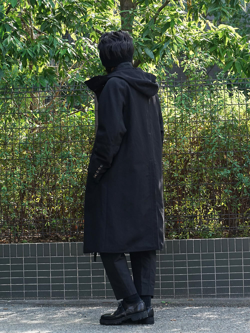 ZIGGY CHEN 18AW Hooded Wool Coat Style 03