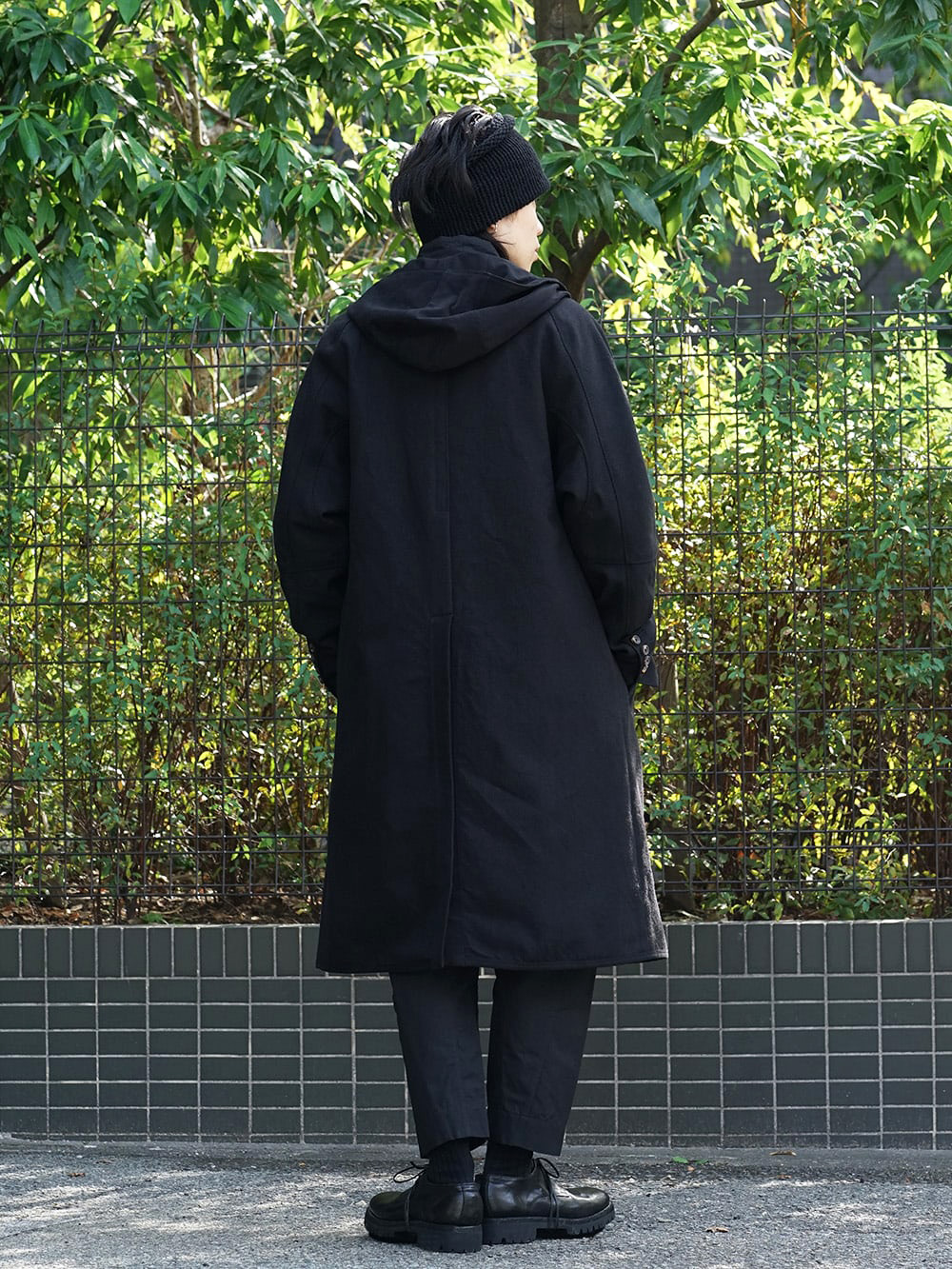 ZIGGY CHEN 18AW Hooded Wool Coat Style 04