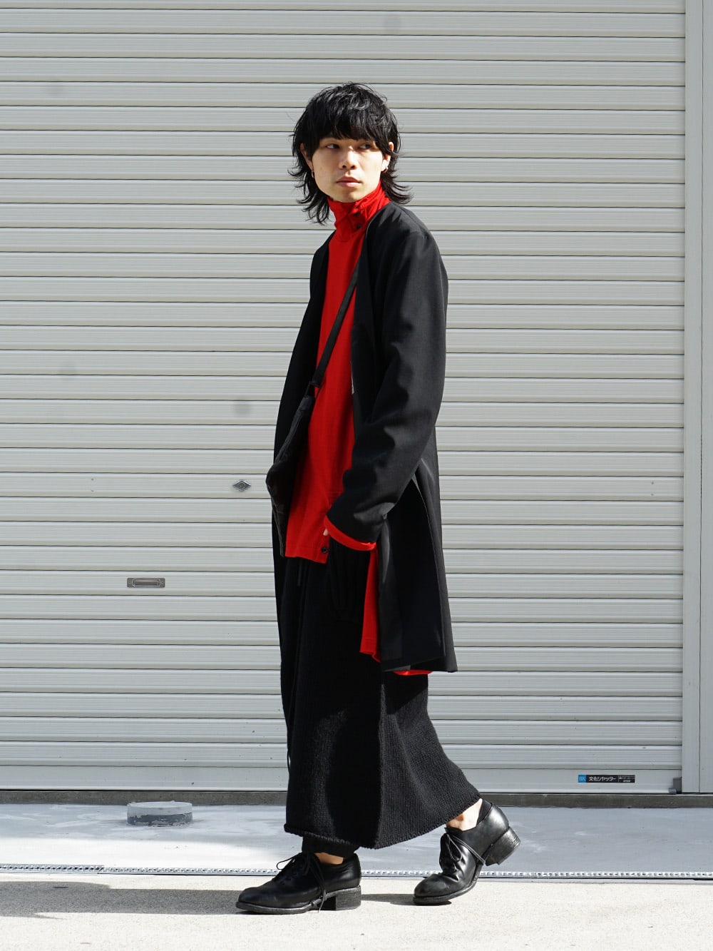 Yohji Yamamoto 18AW No Collar Jacket Wrinkled Gabardine Style 02