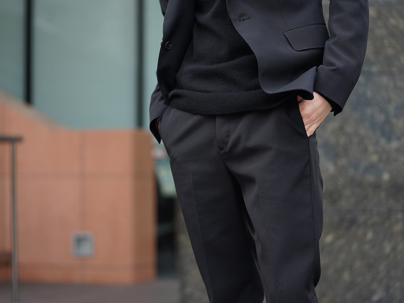 GUIDI Crocodile Boots x Suit Style 08