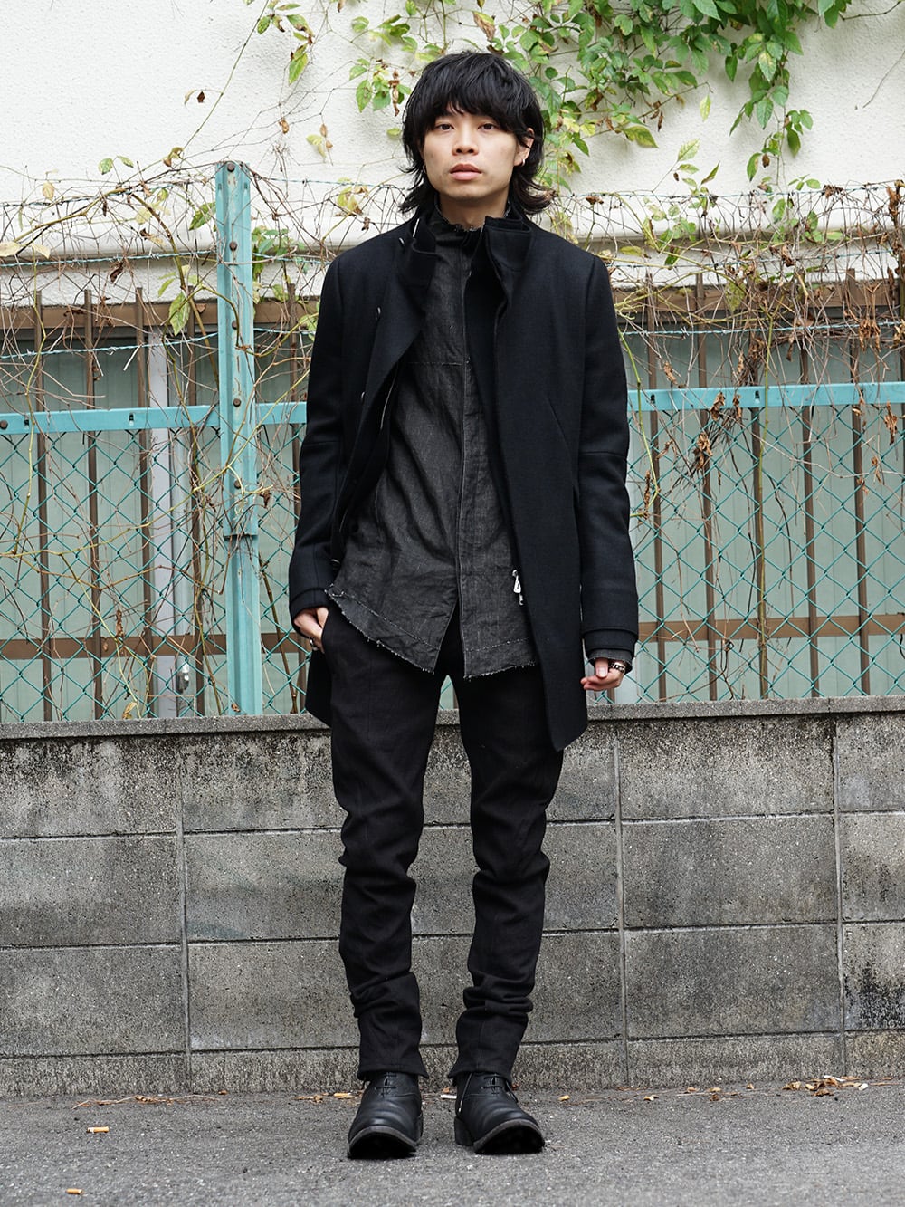 D.hygen High neck Coat Black Winter style - FASCINATE BLOG