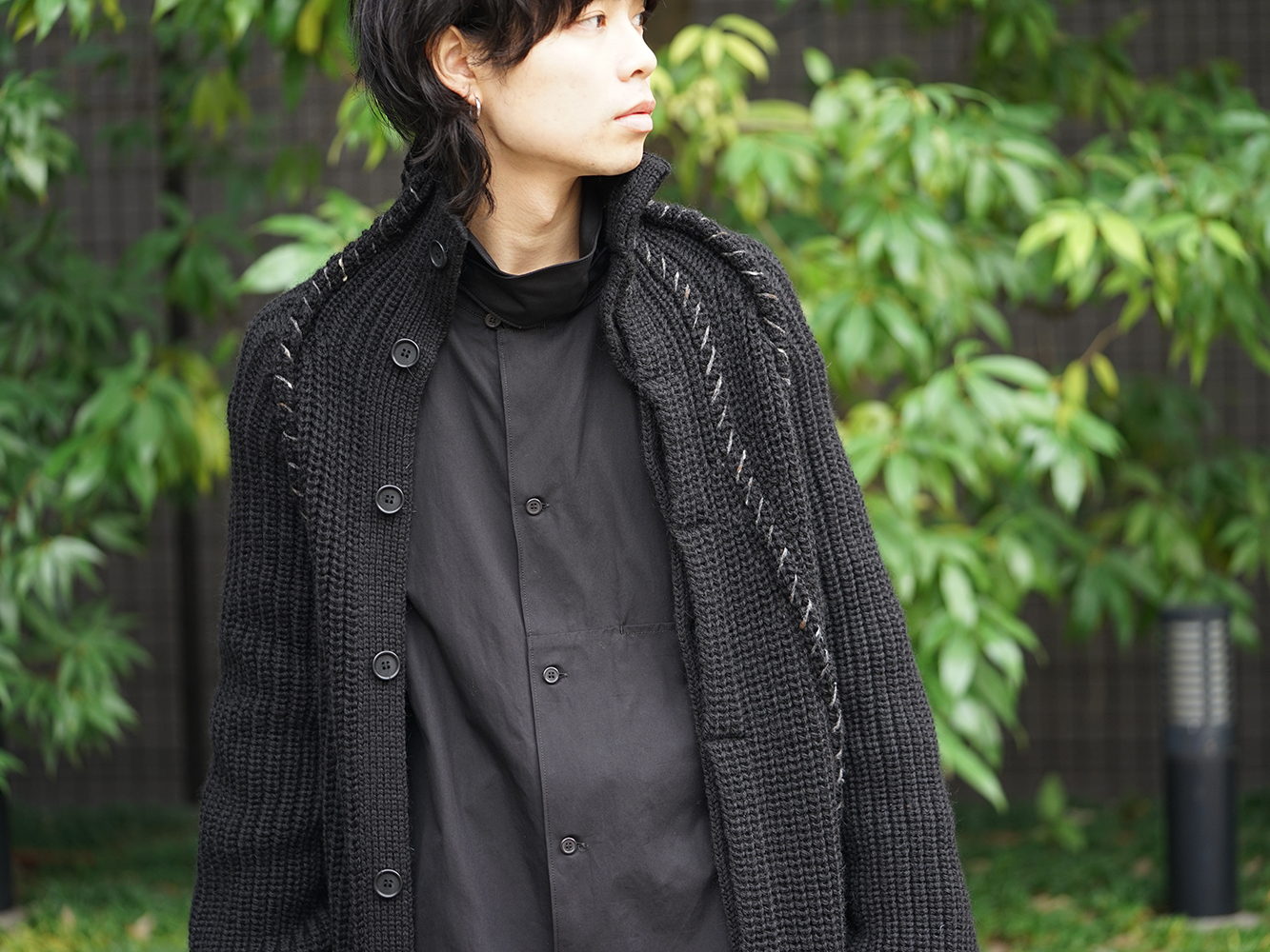 Yohji Yamamoto 18AW Embroidery Switching Coat Winter Style 10