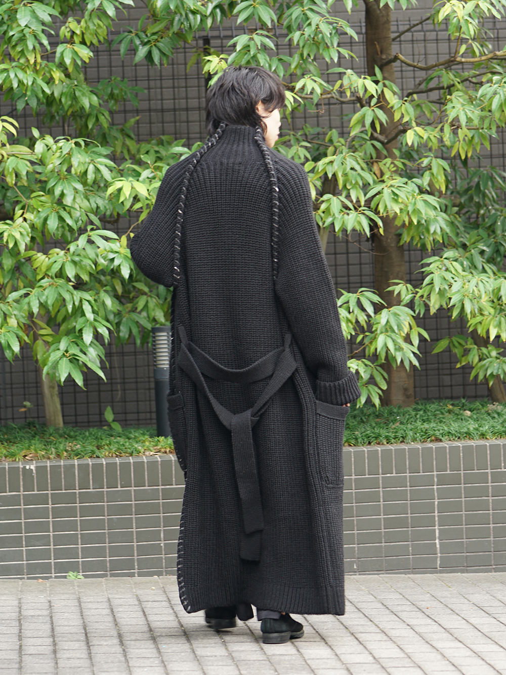 Yohji Yamamoto 18AW Embroidery Switching Coat Winter Style 04