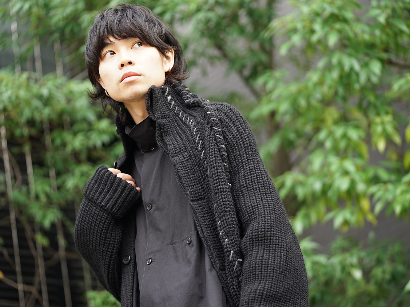 yohji yamamoto 18aw ニットコート-