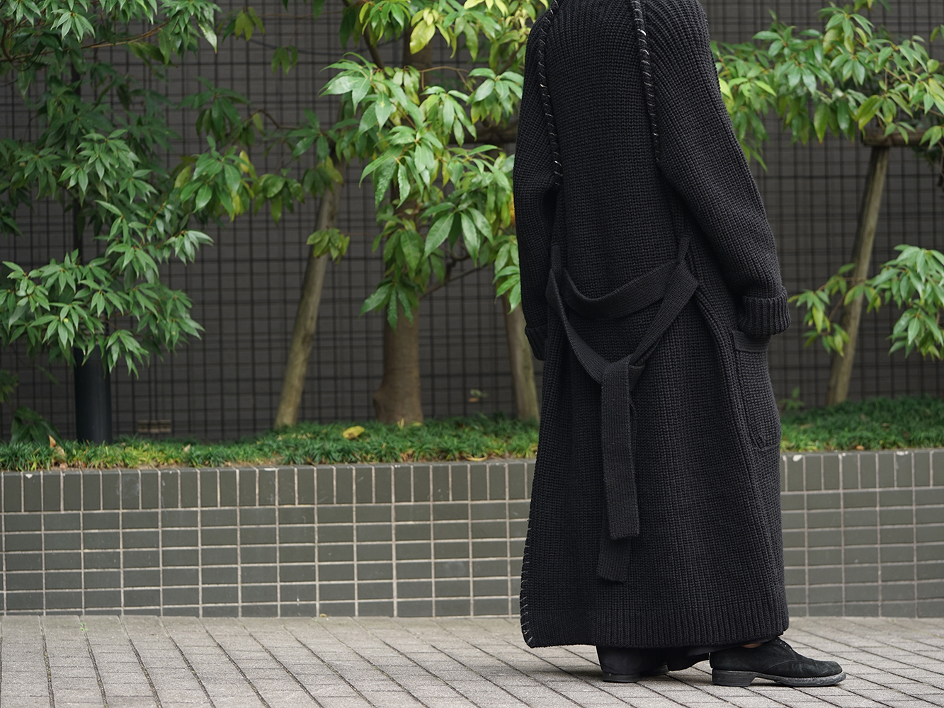 Yohji Yamamoto 18AW Embroidery Switching Coat Winter Style 08