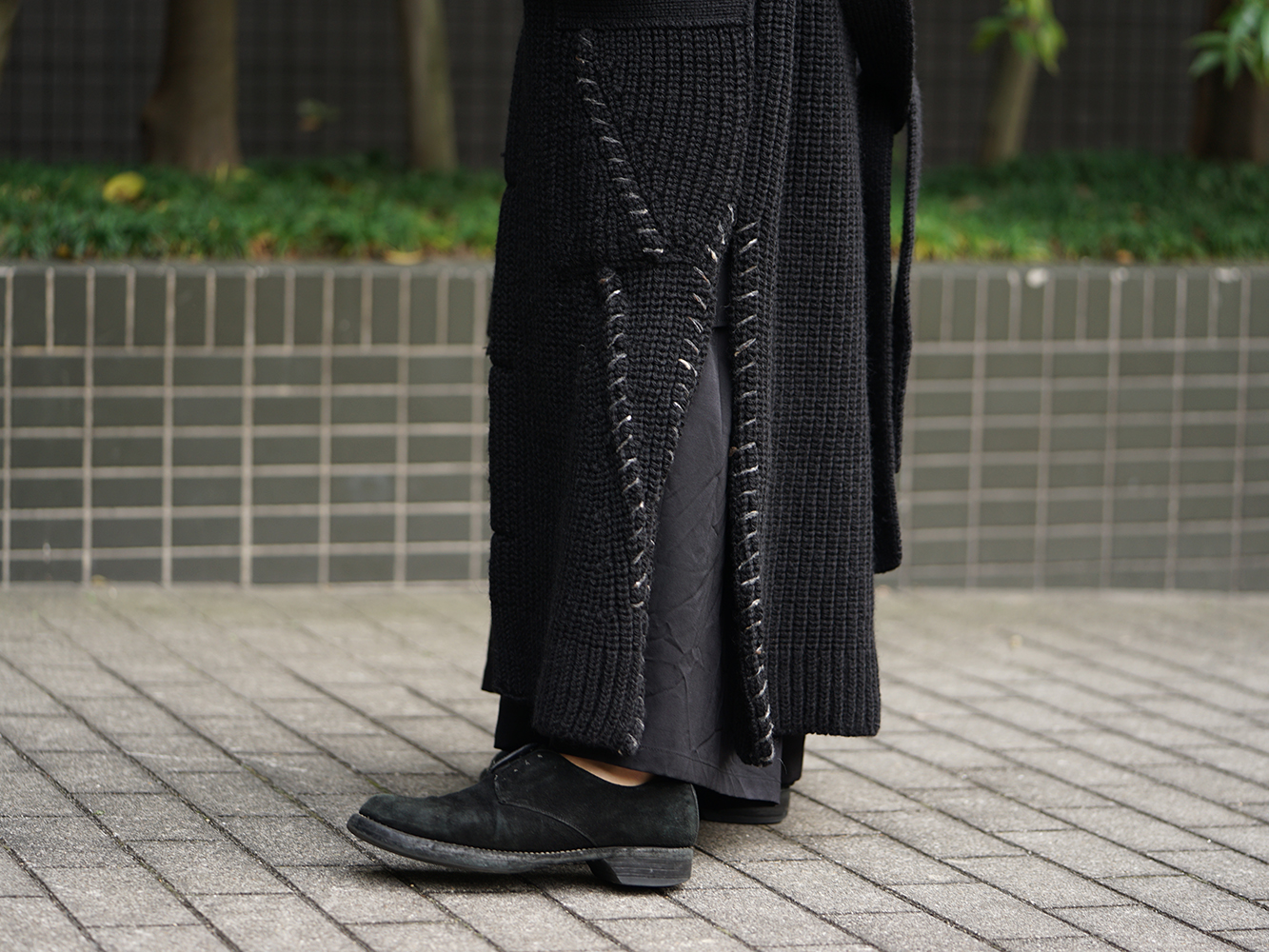 Yohji Yamamoto 18AW Embroidery Switching Coat Winter Style 09