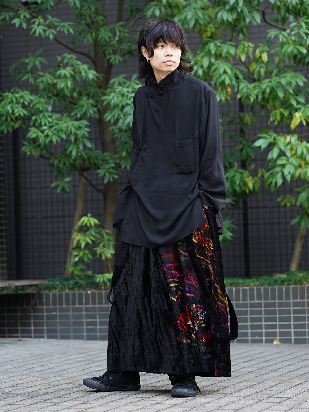比較 Yohji Yamamoto 着る服ないの カットソー ヨウジヤマモト 赤 黒 