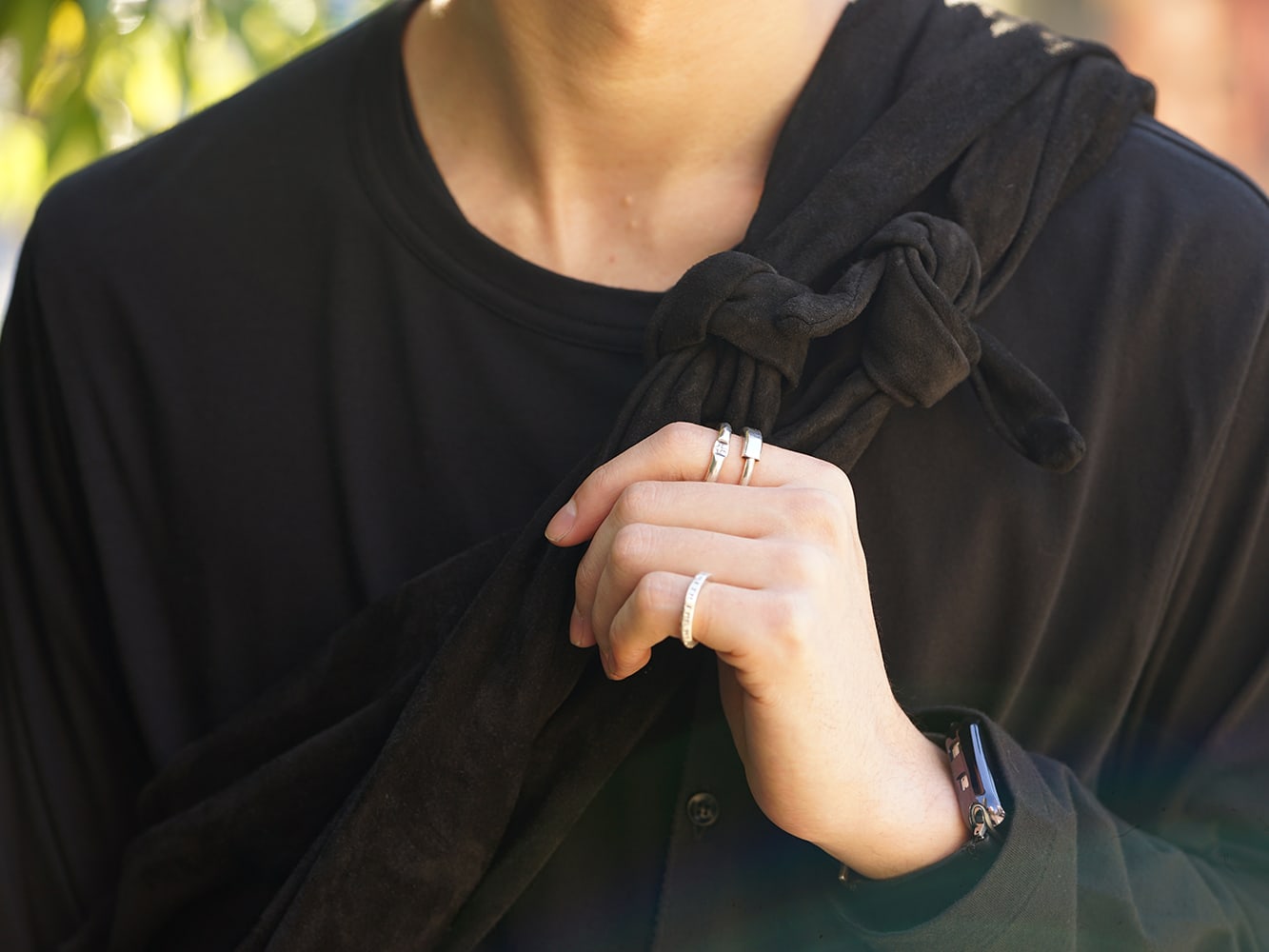 Yohji Yamamoto 19SS Hang loop stop T-shirts Style 07