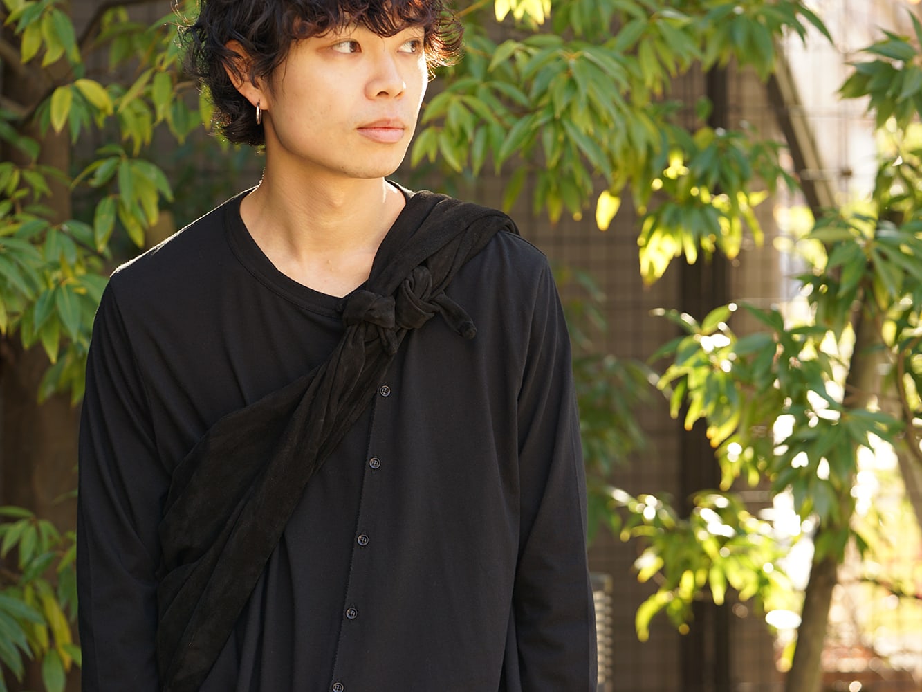 Yohji Yamamoto 19SS Hang loop stop T-shirts Style 04