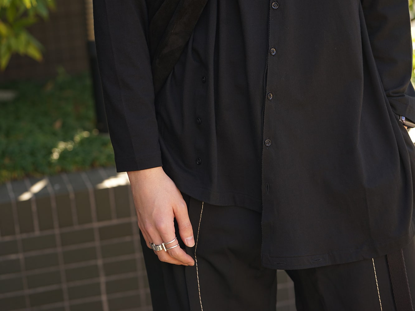 Yohji Yamamoto 19SS Hang loop stop T-shirts Style 06