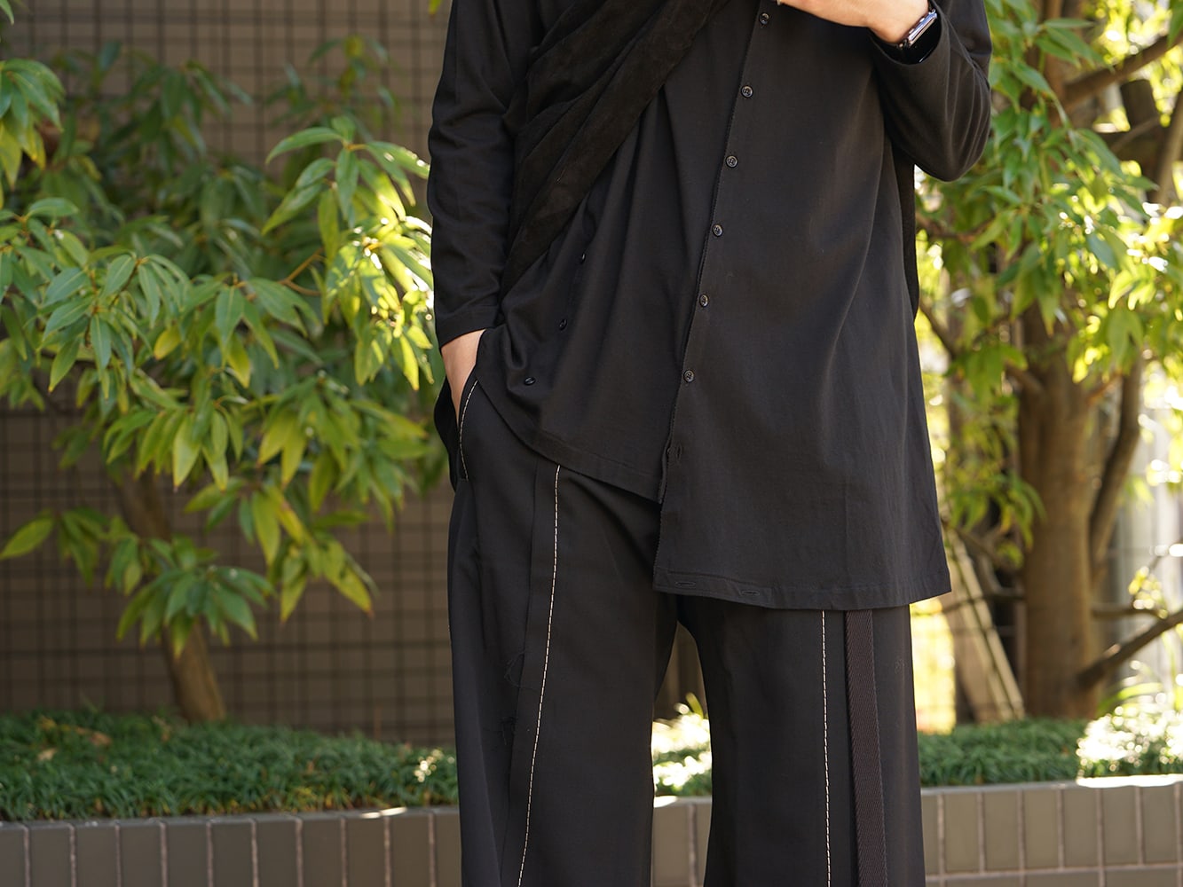 Yohji Yamamoto 19SS Hang loop stop T-shirts Style 07