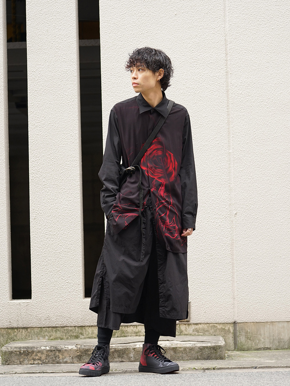 Yohji Yamamoto 19SS Rose Print Style