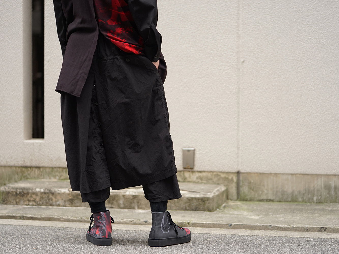 Yohji Yamamoto 19SS Rose Print Style