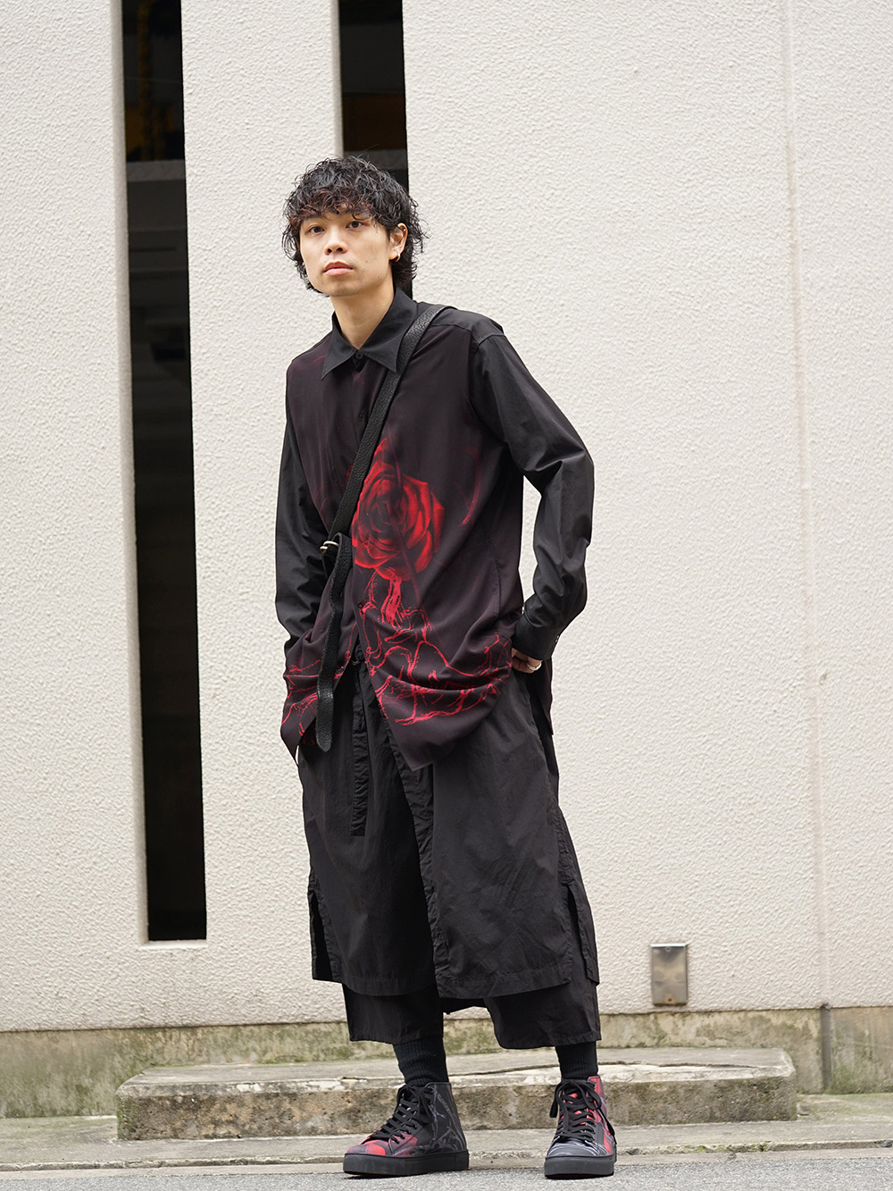 Yohji Yamamoto 19SS Rose Print Style