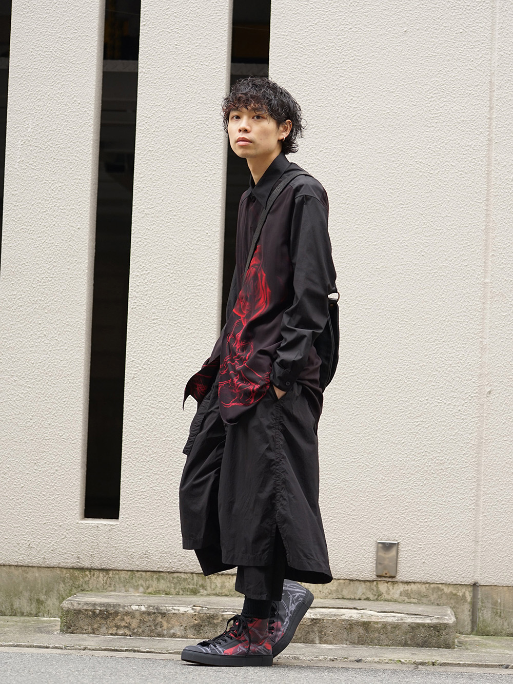Yohji Yamamoto 19SS Rose Print Style