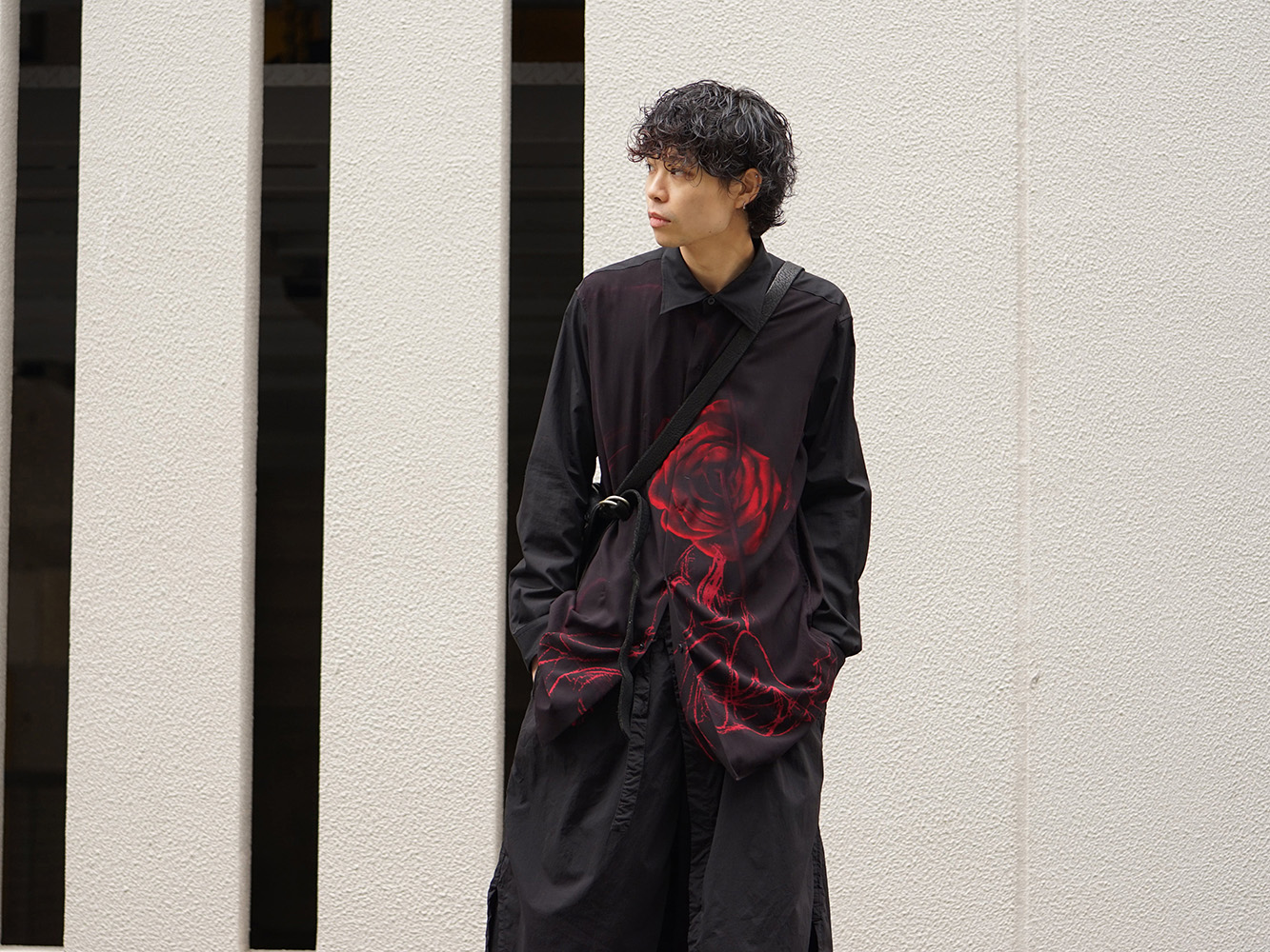 Yohji Yamamoto 19SS Rose Print Style