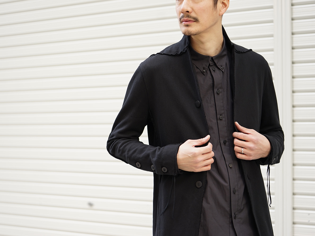 D.Hygen Medium Heavy jersey long cardigan Style