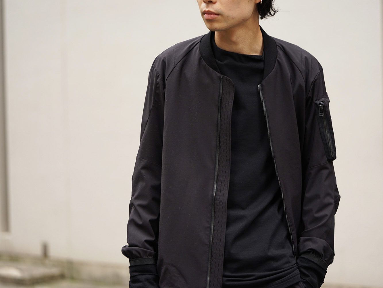 DEVOA 19SS Silk Linen Canvas Sand Blast Finish Suit Style