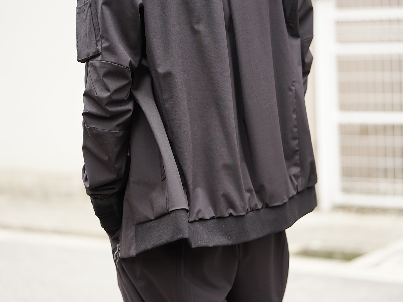 DEVOA 19SS Silk Linen Canvas Sand Blast Finish Suit Style